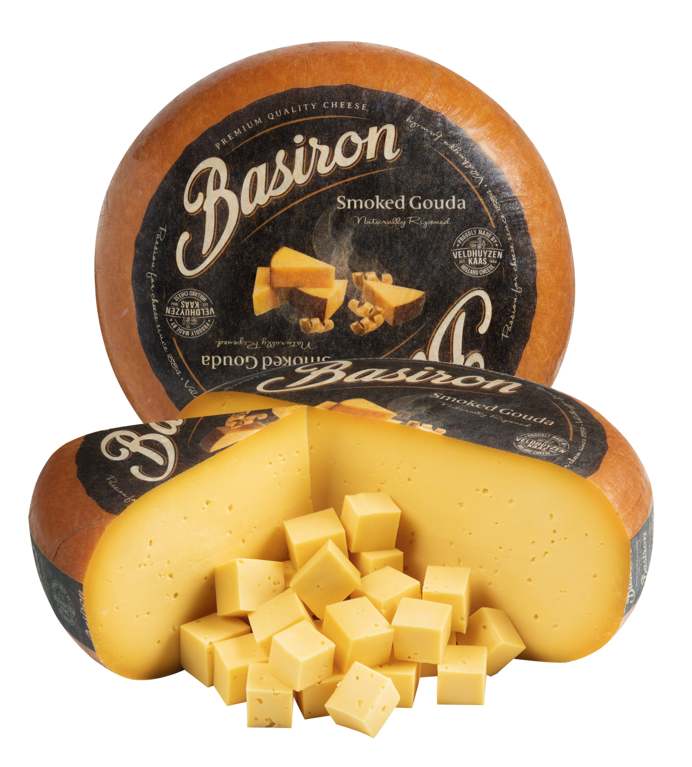 Basiron Smoked Gouda - Naturally Ripened Smoked Gouda From Holland